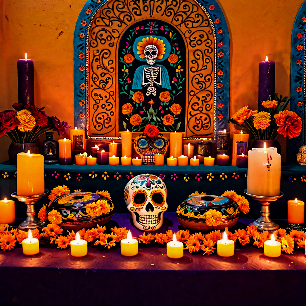 A Mexican Day of the Dead alta...